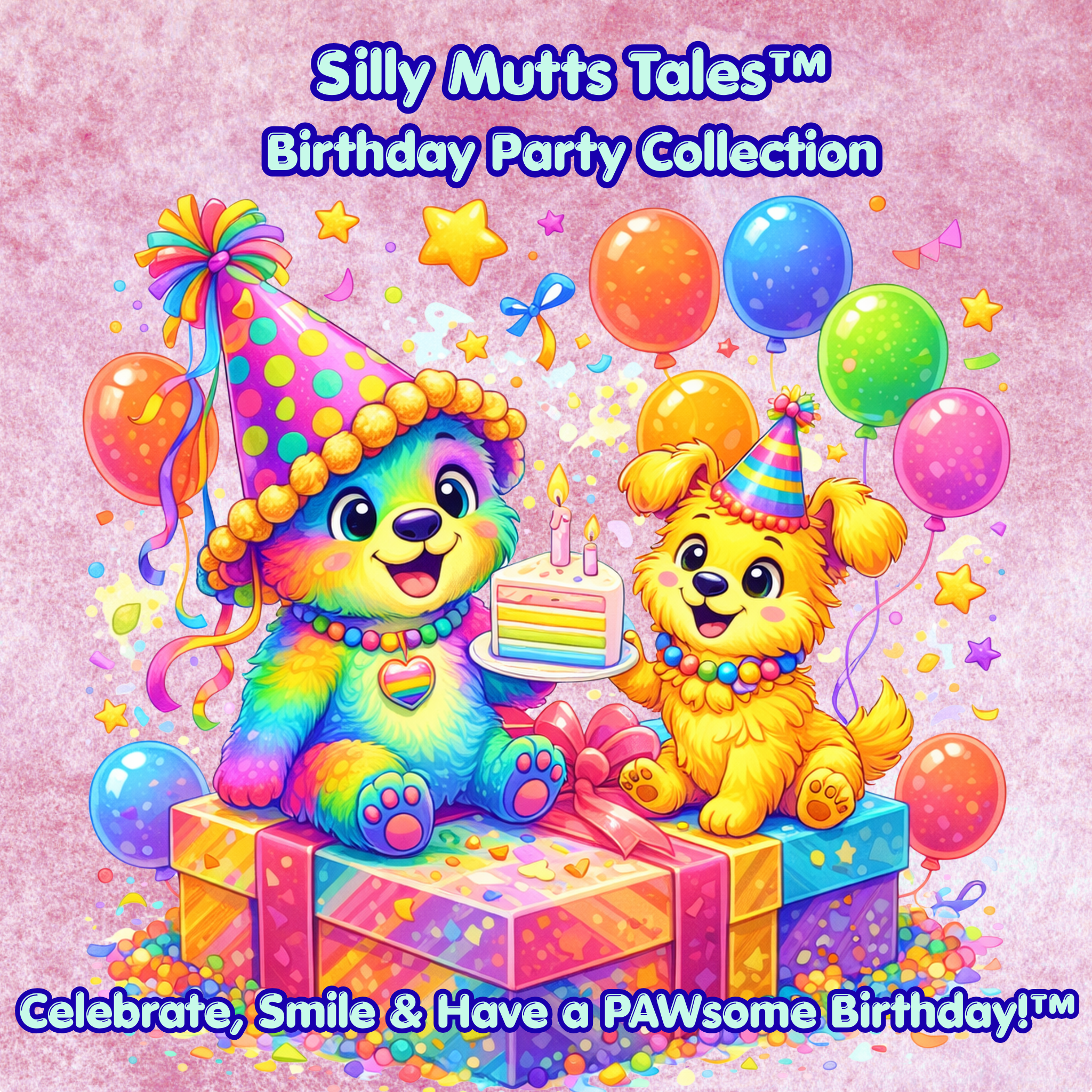 🎉 Silly Mutts Tales™ Kids Birthday Party Collection-Puppy-Themed Birthday Decor, Gifts & Party Fun with Candy and Peeps