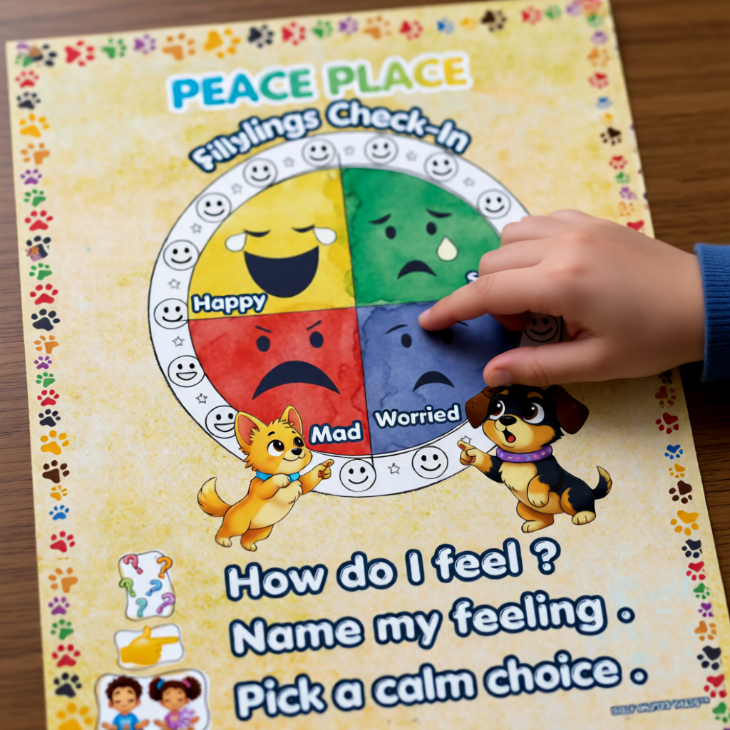 Peace Place™ Feelings Check-In Poster