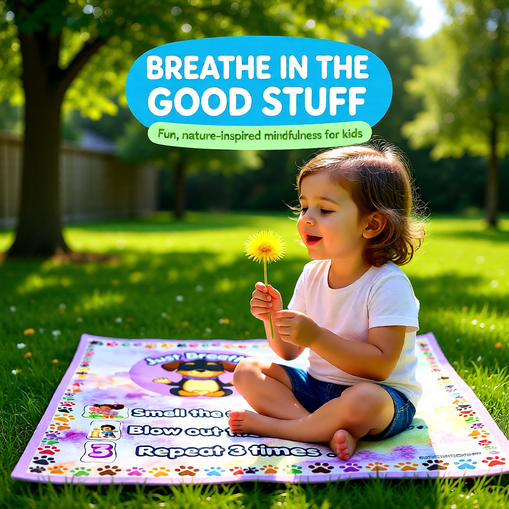 Silly Mutts Tales™ Peace Place Just Breathe Blanket