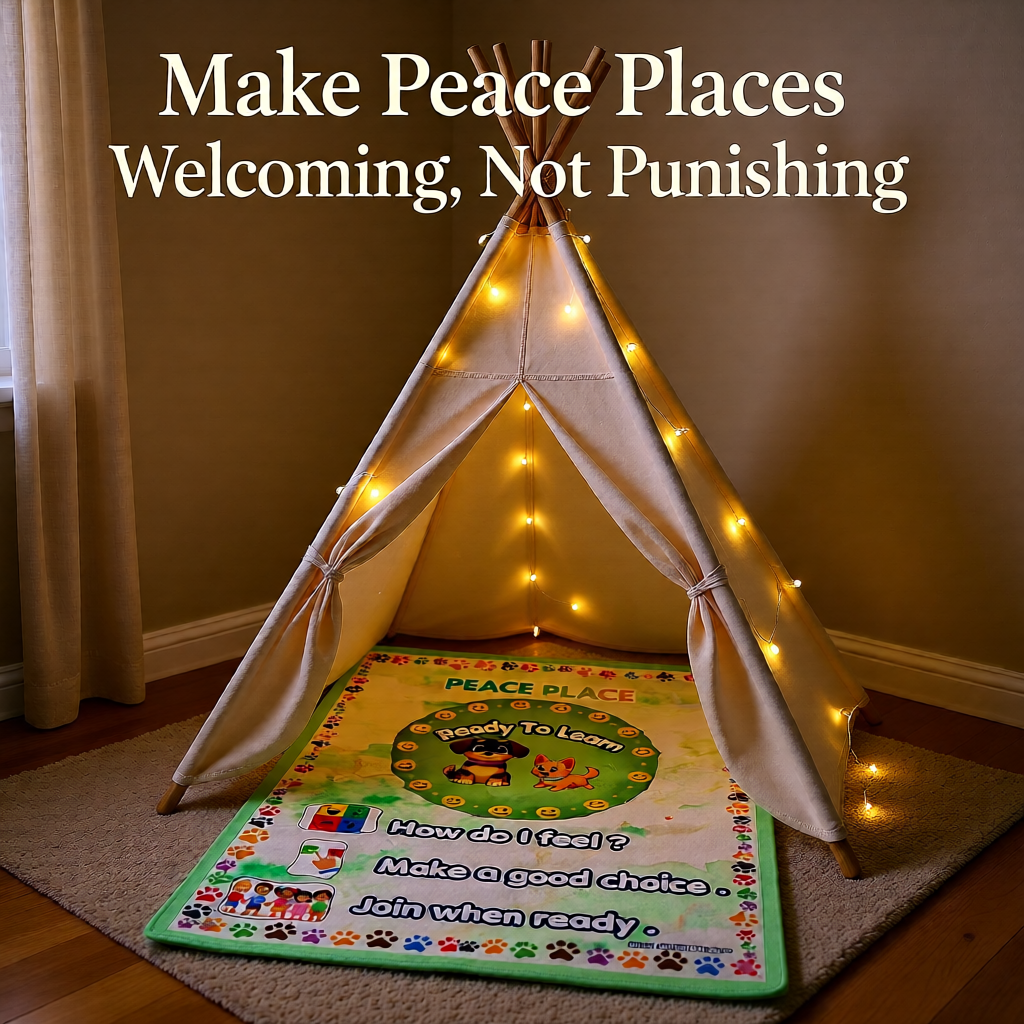 Silly Mutts Tales™ Peace Place Ready to Learn Blanket