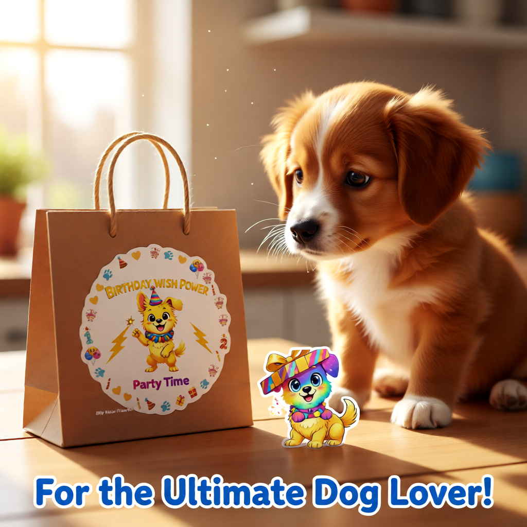 Silly Mutts Tales™ Birthday Puppy Sticker Sheet