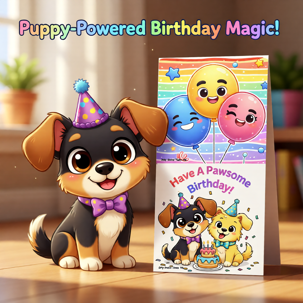 Silly Mutts Tales™ Pawsome Birthday Sticker Sheet