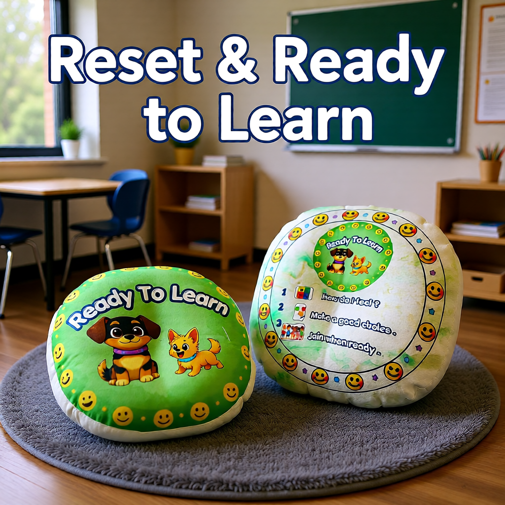 Ready to Learn™ Round Floor Pillow A Positive Return-to-Learning Tool for Calm Corners