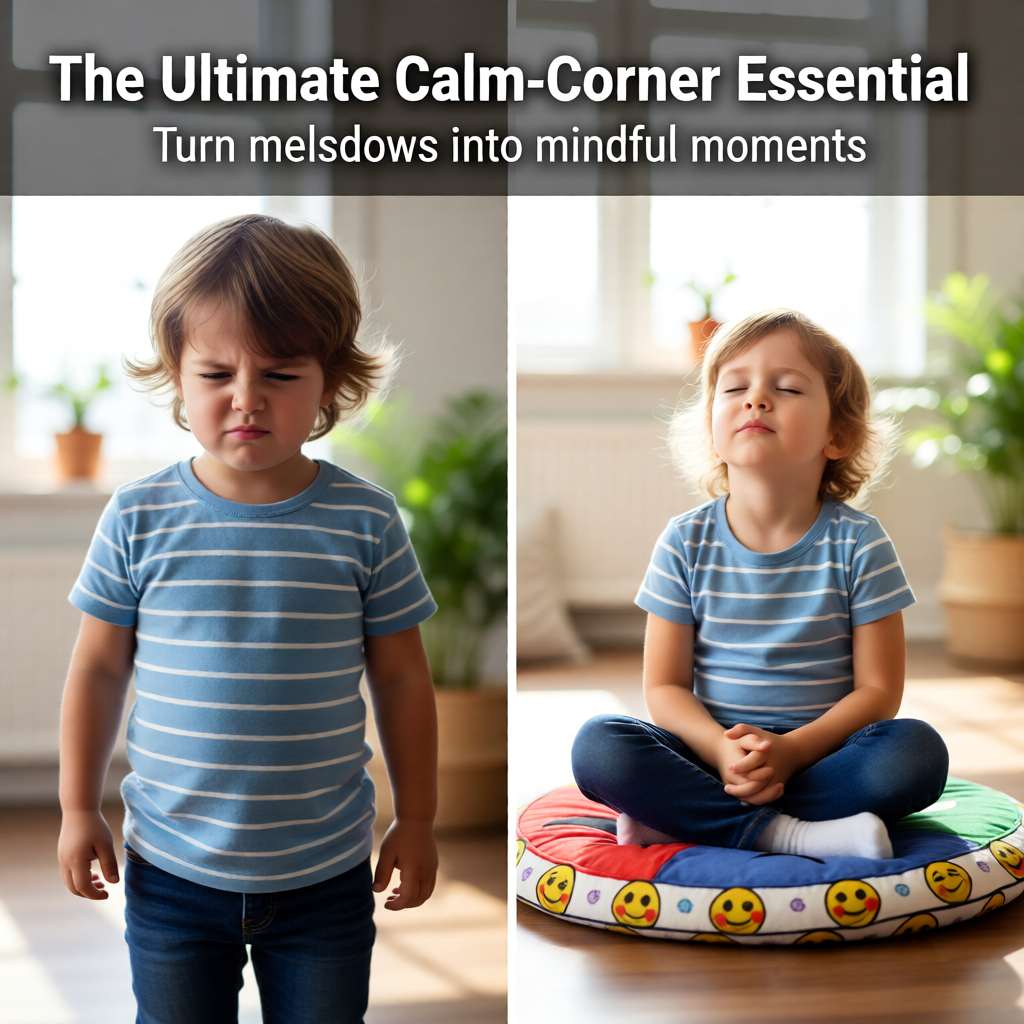 Feelings Check-In™ Round Floor Pillow More Than a Pillow—A Simple Self-Regulation Tool for Kids