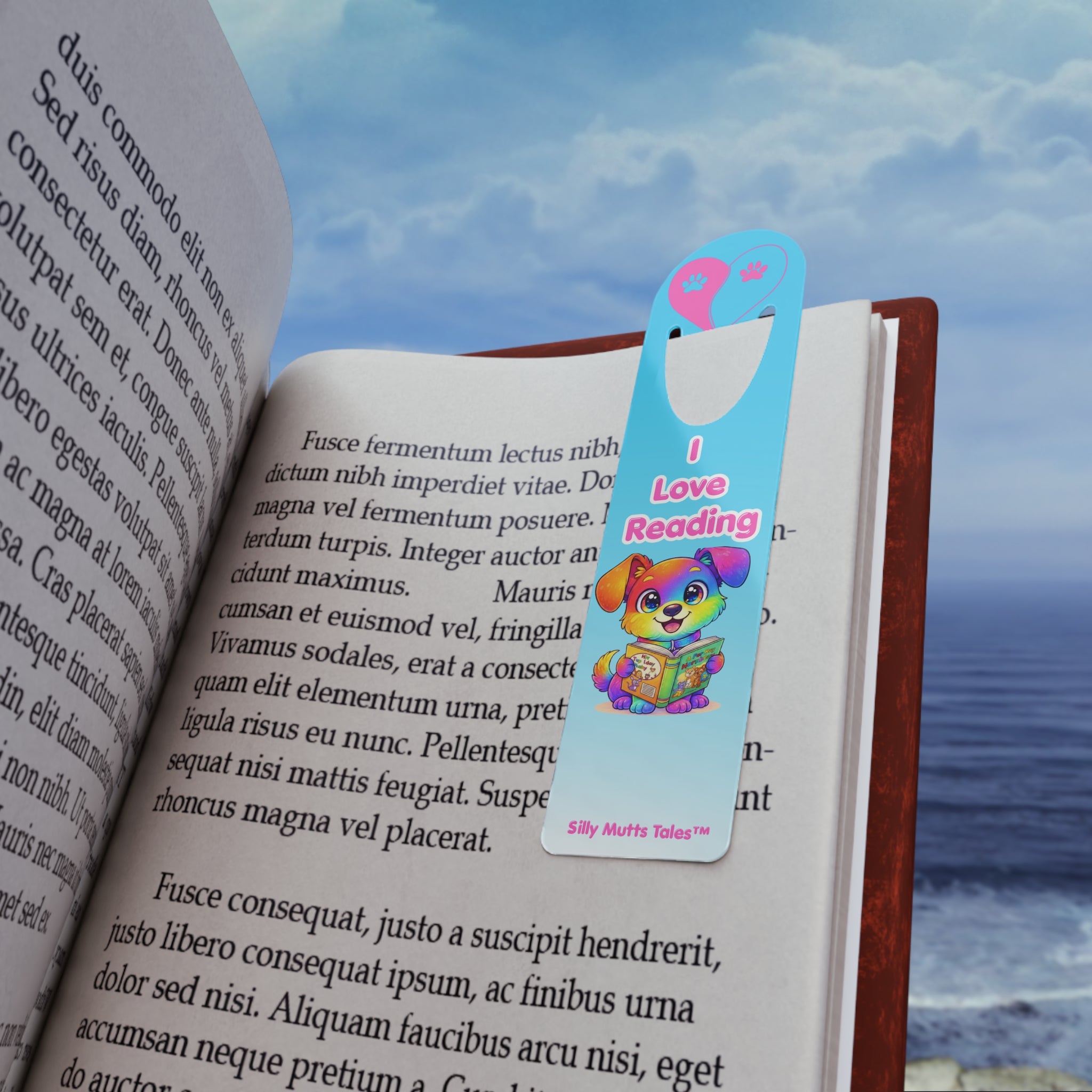 📚 I Love Reading Bookmark – Rainbow Candy Edition