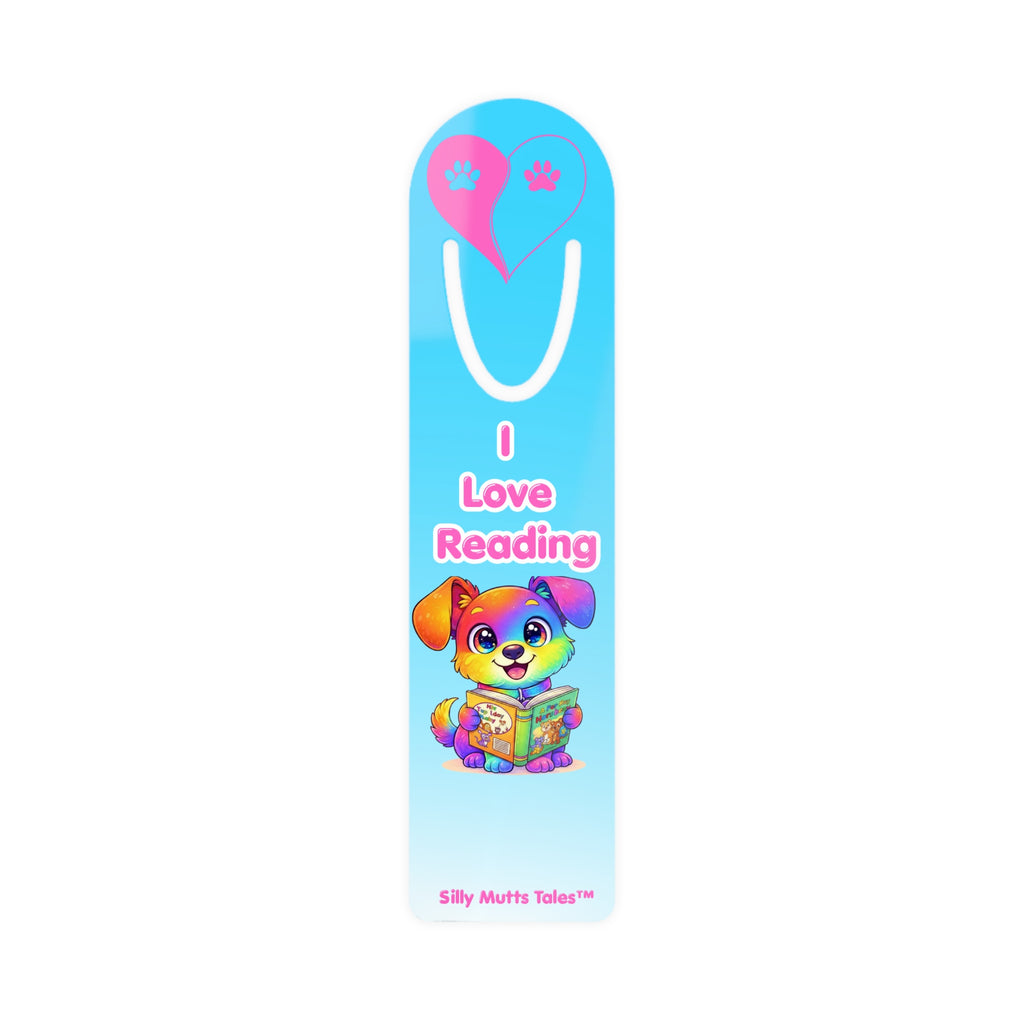 📚 I Love Reading Bookmark – Rainbow Candy Edition